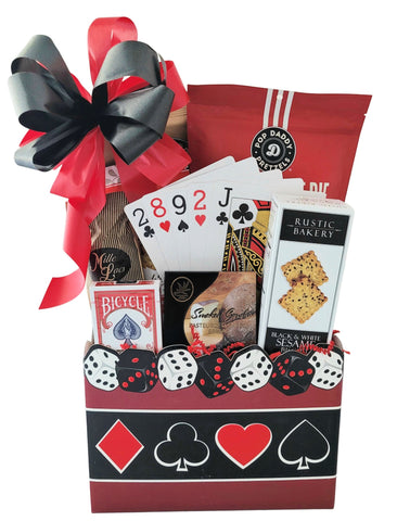 Poker Time Gift Basket- Sun Valley Baskets & Gifts