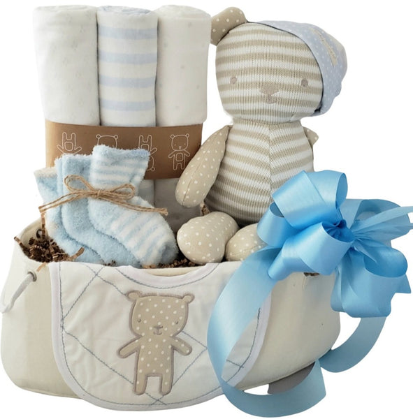 Beary Special Welcome Baby Boy Gift Basket
